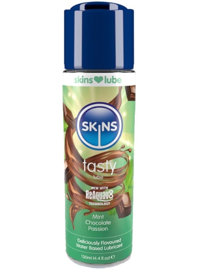 سكينز - Skins مزلق مائي بنكهة الشوكولاتة بالنعناع طويل الأمد ناعم كالحرير بتقنية Reaquav8 130 مل